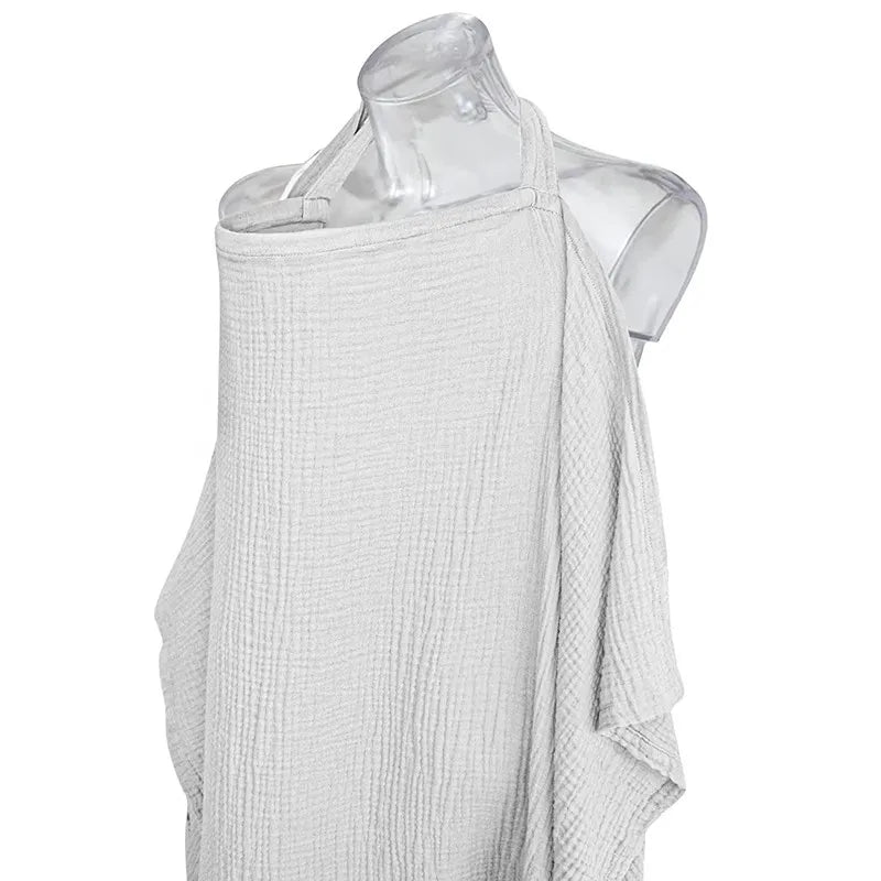 Breathable Baby Nursing Cover Maternity Breastfeeding Cover Cotton Muslin Baby Feeding Blanket Privacy Apron Stroller Blankets