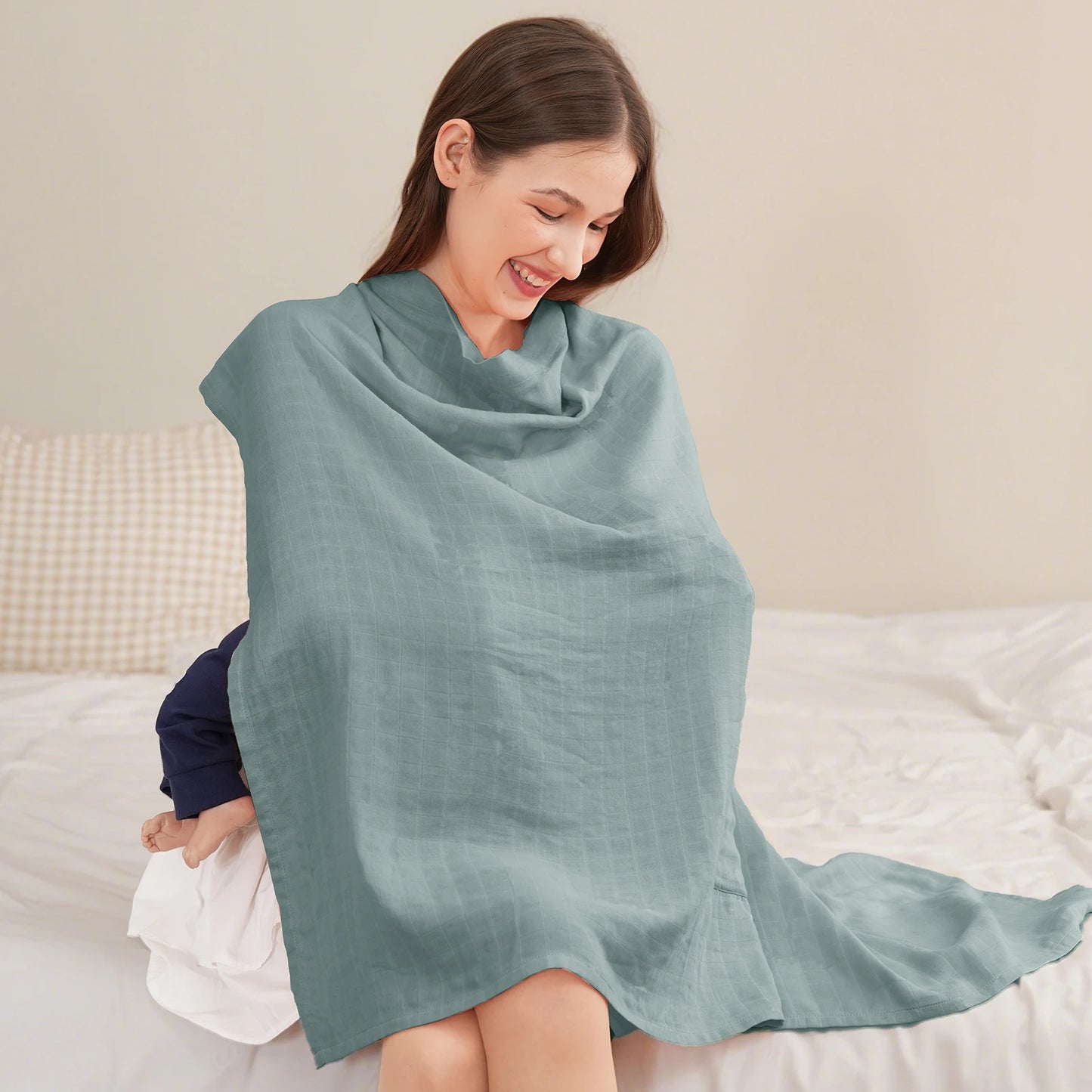 Women Breastfeeding Towel Insular Baby Blanket Cover Pregnant Prevent Exposure Scarf Bamboo Cotton Shawl Stroller Nursing Cover