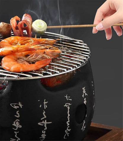 Portable Japanese Bbq Grill Korean Carbon Barbecue Grills Aluminium Alloy Indoor Outdoor Bbq Stove Barbecue Tools charcoal grill