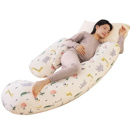 2025 New Comfortable Maternity Pillow Lumbar Side Pillow Multi-functional Abdominal Support H-shaped Pillow Pregnancy Products
