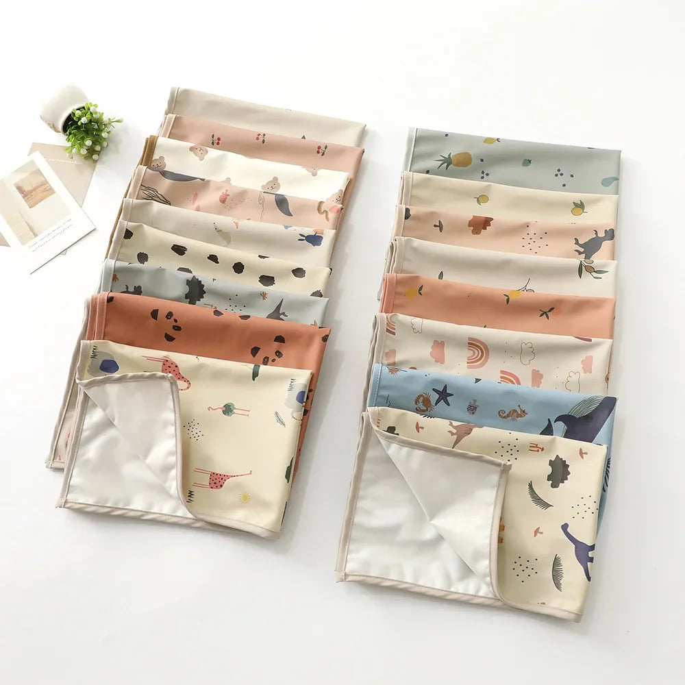 Reusable Baby Diaper Changing Mat Cover Waterproof Foldable Newborn Baby Sheet Mattress Portable Multi Use Travel Floor Play Pad