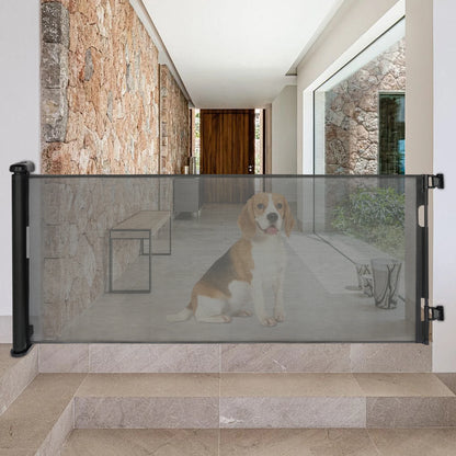 Adjustable Temperature Pet Gate Retractable Baby Gate Pet Gate for Stairs, Corridors, Bedrooms