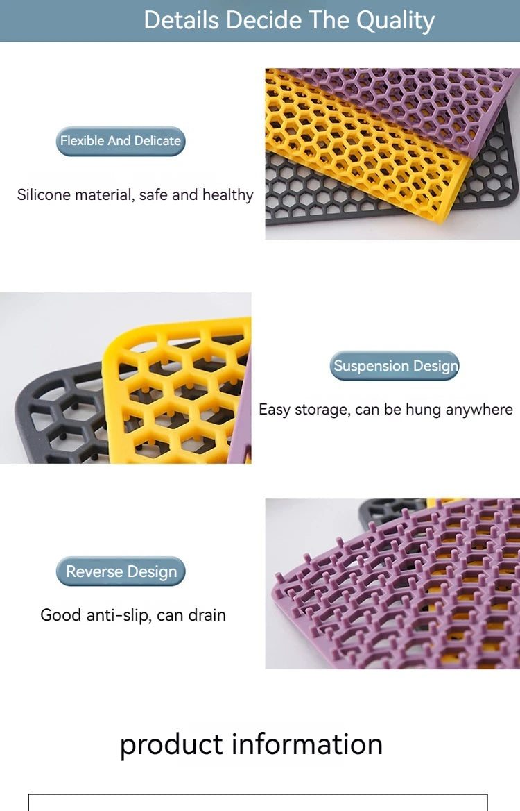 Silicone Sink Protector, Heat Resistant Non-slip Dishwasher Suitable, Large Mat for Bottom of Farmhouse Kitchen Stainless Steel Sink