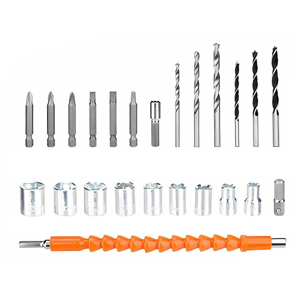 Cordless Drill: Multifunctional 21V rechargeable impact drill lithium battery cross-border flashlight gun drill electric screwdriver electric dr