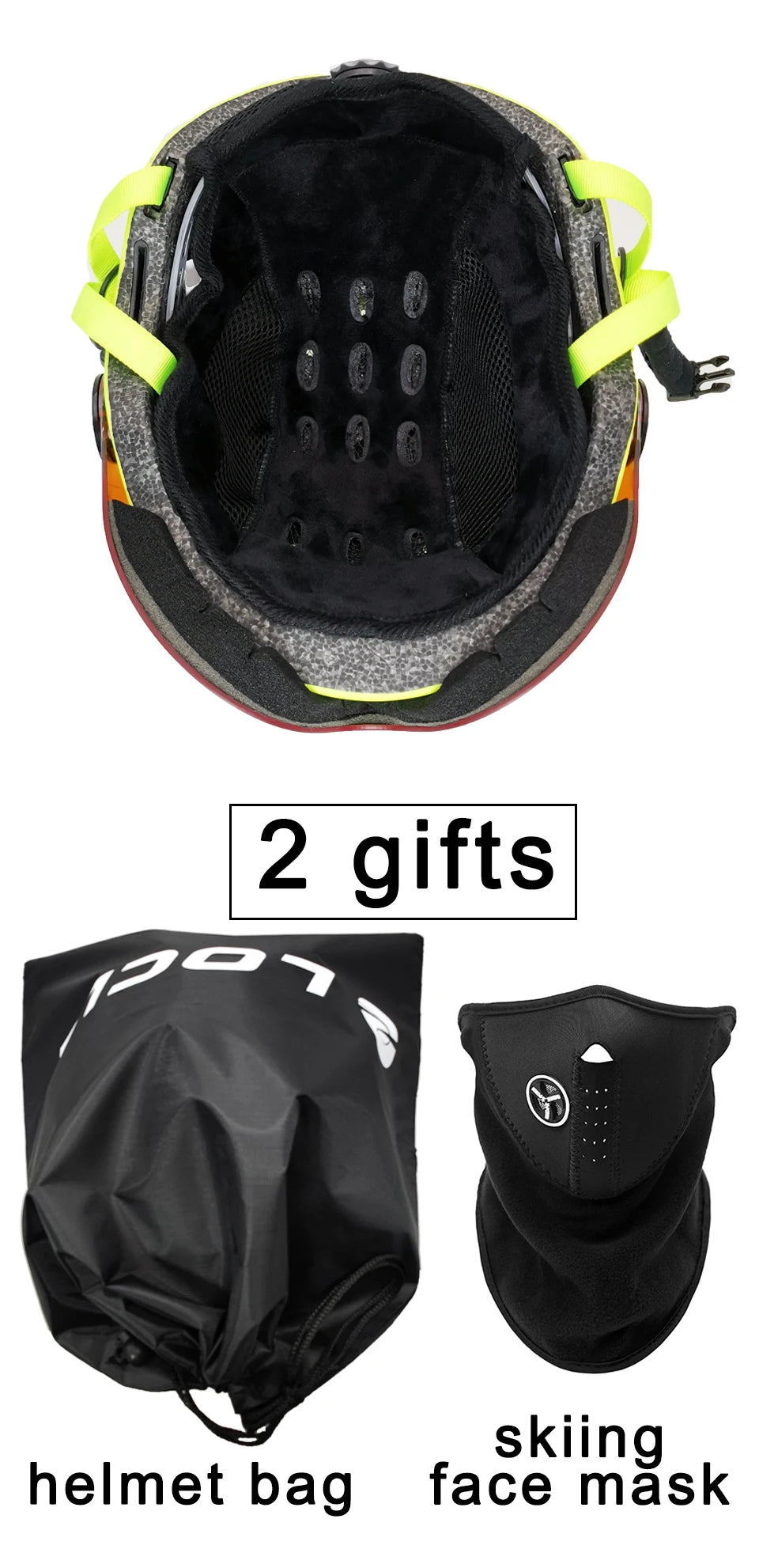 Upgrade Skiing Helmet Men Women Children Ultralight Snowboard Skateboard Motorcycle Snowmobile Ski Helmet Visor Goggles
