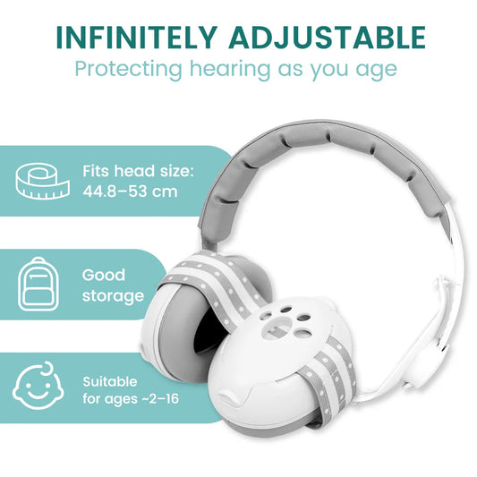 Baby Ear Muffs for Newborns to Toddlers 3–48 Months, 25dB Noise Cancelling Headphones for Airplane Travel, Party and Fireworks, Soft & Adjustable Baby Hearing Protection
