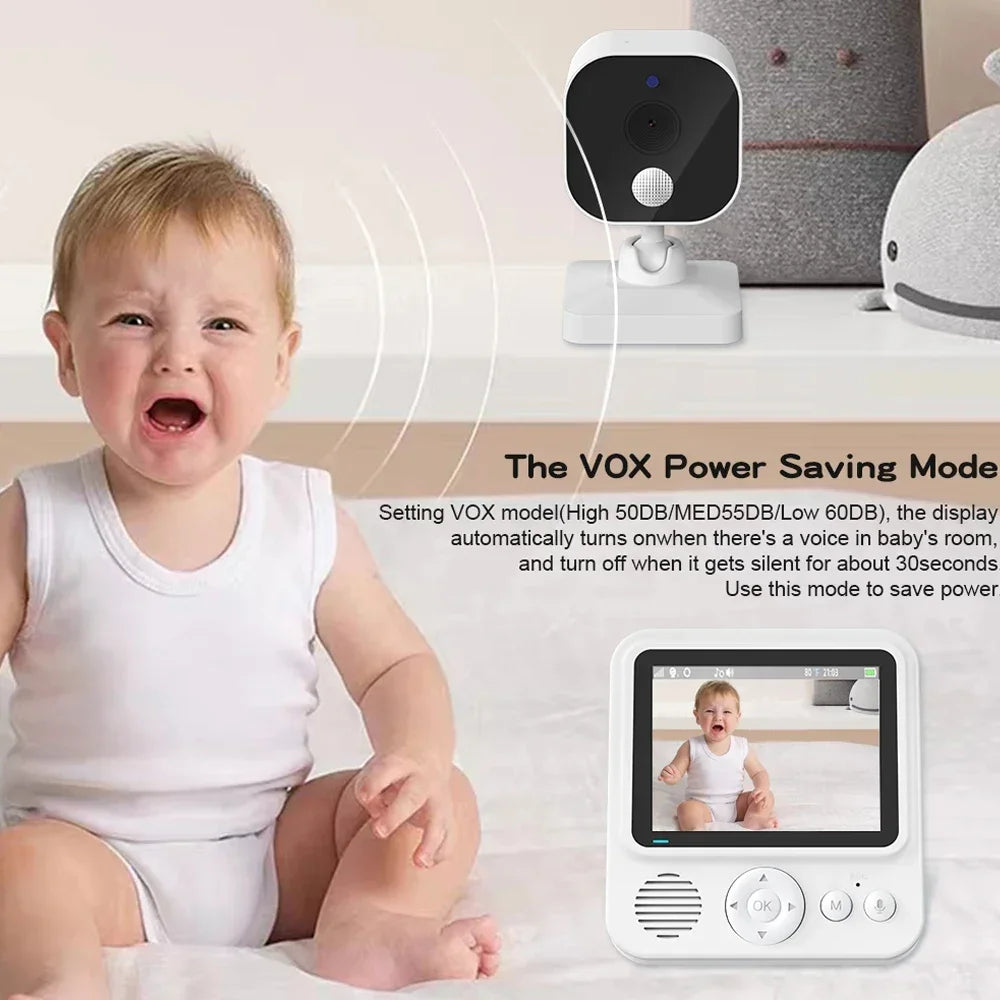 Baby Monitor  Camera,Video Audio Baby Monitor No WiFi 2.8'' Video Baby Monitor Wireless Surveillance Smart Baby Camera Security Protection Two Way Audio Night Vision Cam Babysitte