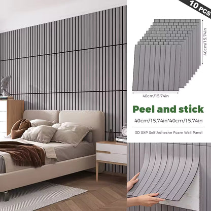 10-Piece Peel and Stick Backsplash Seamless Tile,40*40cm,Stick on Backsplash for Kitchen/Bathroom/Laundry Room