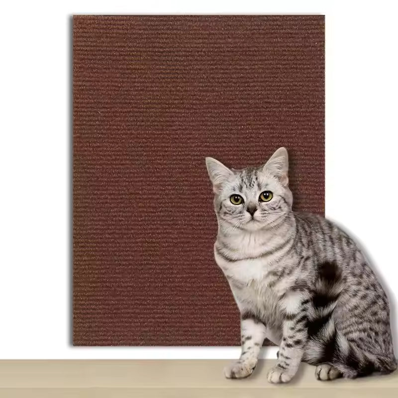 Cat Scratch Mat,Trimmable Self-Adhesive Carpet,DIY Climb Cat Scratcher for Cat Couch Furniture or Wall Protector,Covering Cat Tower,and Replacement Pads