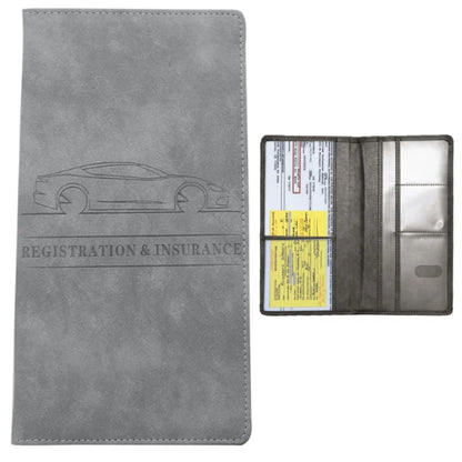 Men's Card Holder, Car Registration Vehicle License Insurance Card Holder Wallet