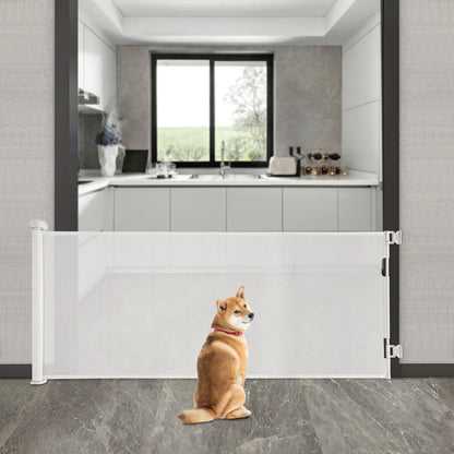 Adjustable Temperature Pet Gate Retractable Baby Gate Pet Gate for Stairs, Corridors, Bedrooms