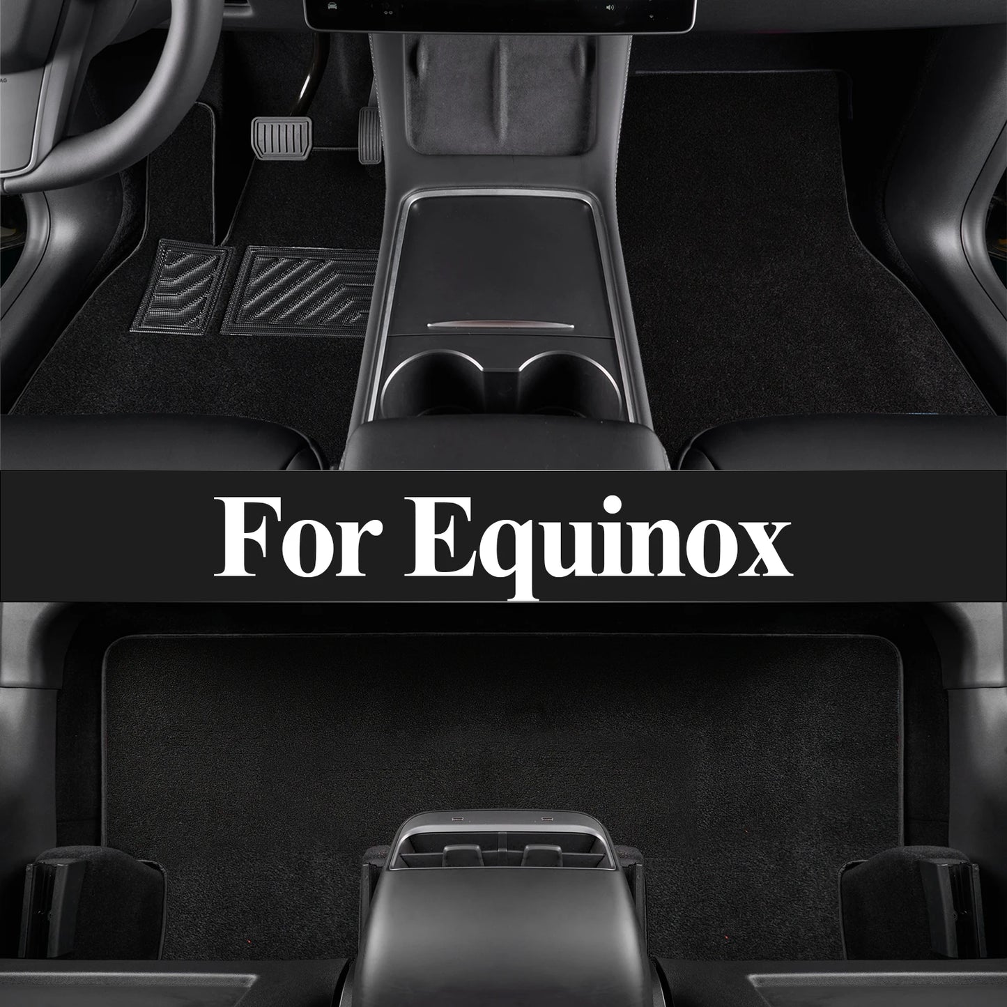 Floor Mats & Cargo Liner for 2018-2024 Chevrolet Chevy Equinox & GMC Terrain/Terrain Denali Car Mats Cargo Mat All Weather Floor Mats Trunk Mat Trunk Liner Accessories