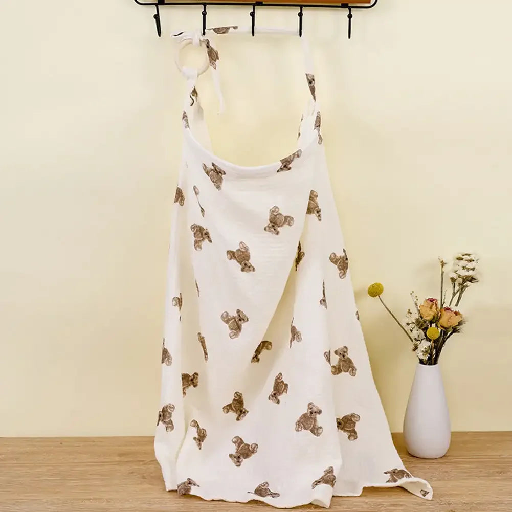 Baby Breastfeeding Cover Cotton Baby Feeding Nursing Cover Adjustable Privacy Breastfeeding Apron Soft Gauze Stroller Blankets