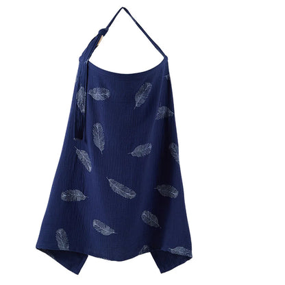 2025 Muslin Nursing Covers for Breastfeeding, Privacy Breast Feeding Cover with Arch Neckline for Mom and Baby Nursing Apron