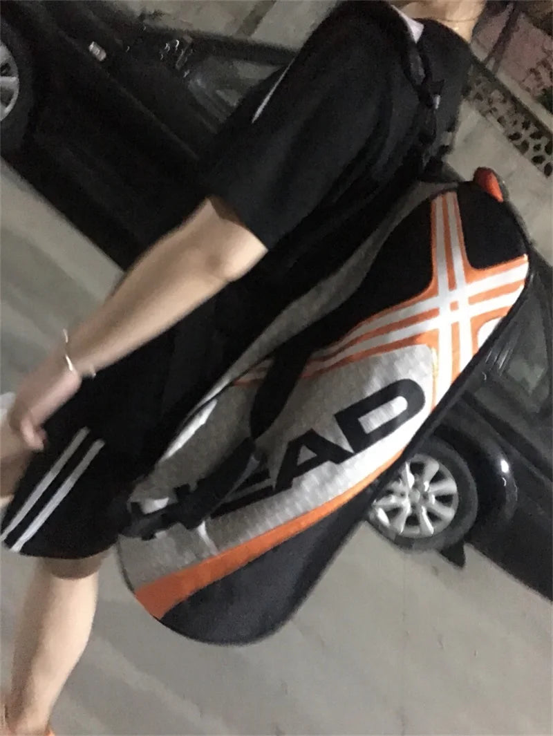 Tennis Rackets Bag Large Capacity 3-6 Pieces Tennis Backpack Badminton Gymbag Squash Racquet Bag With Separated Shoes Bag