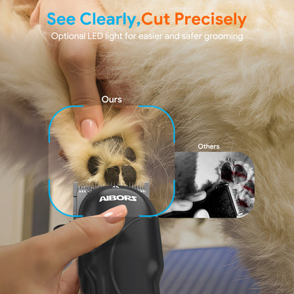 Black Dog Cat Clippers, Home Professional Cordless Cat Grooming Tools for Dog Thick Coat Clippers