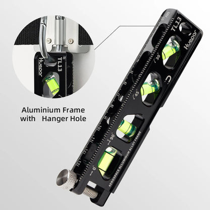 TL13 Magnetic Inclinometer 4 Bubbles Spirit Level Measuring Tool Standard Metric Rulers Horizon Vertical Laser Level Rule