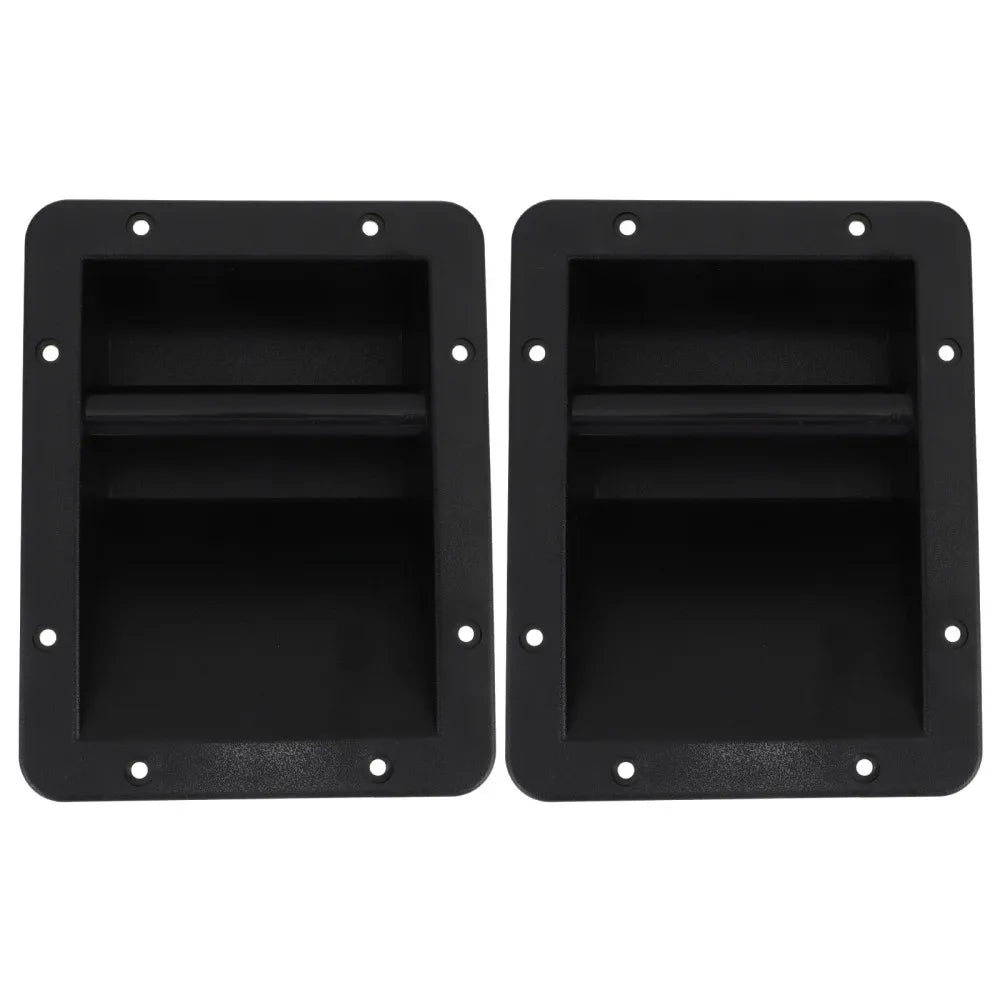 2pcs Portable Speaker Cabinet Handle Replacement Speaker Cabinet Strap Handle Speaker side handle replacement durable Recessed