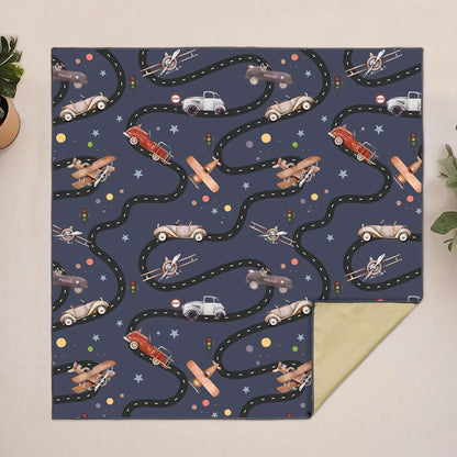 Baby Play Mat, Thicken Foam Cushioned & Waterproof Playpen Mat for Infants and Toddlers, Stylish and Just Wipe-Clean Playmat for Baby Play on Floor