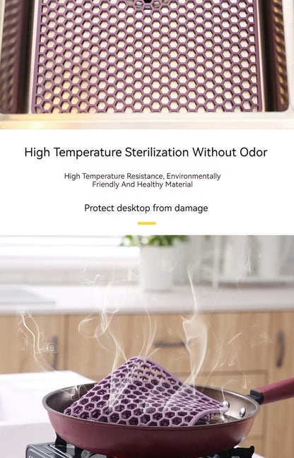 Silicone Sink Protector, Heat Resistant Non-slip Dishwasher Suitable, Large Mat for Bottom of Farmhouse Kitchen Stainless Steel Sink
