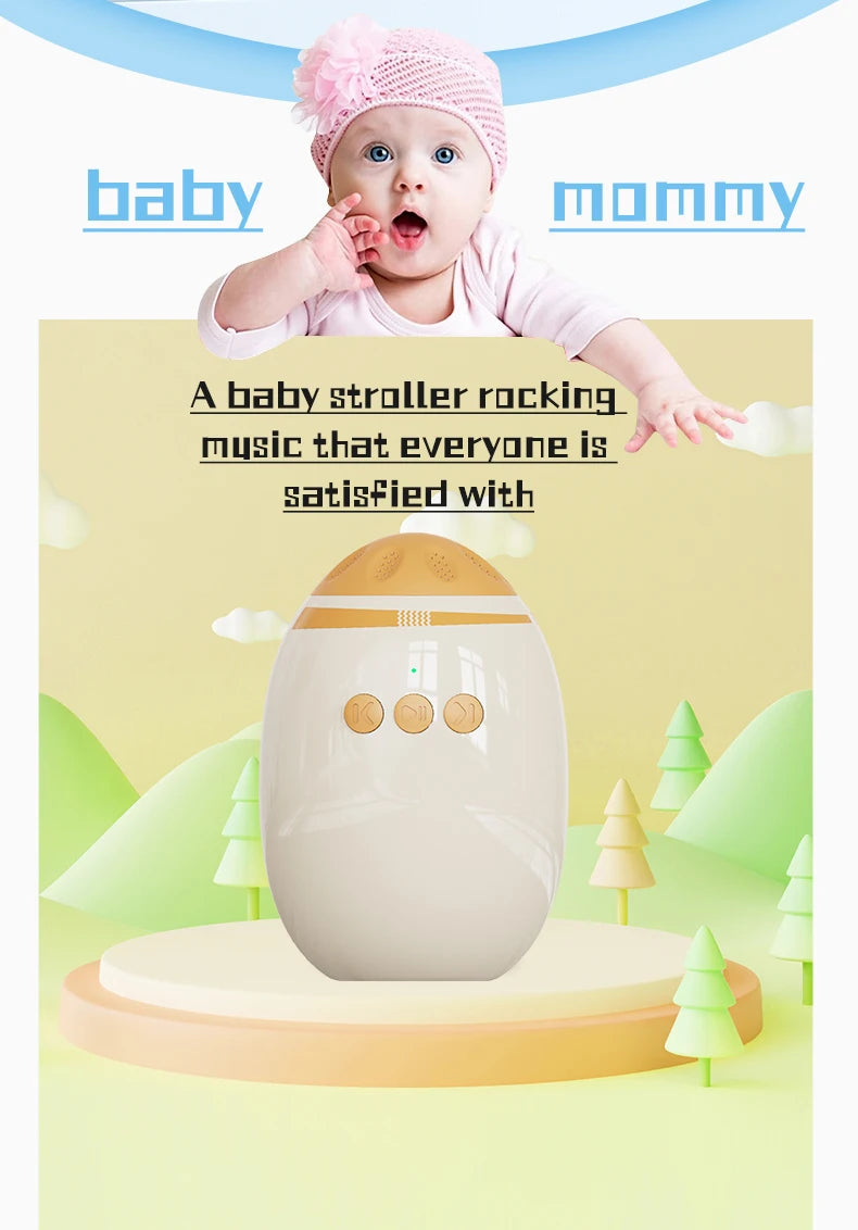 Portable Baby Stroller Rocker Accessories Automatic Infant Swing Sleep Soother with White Noise Baby Shaker Sleep Aid Device