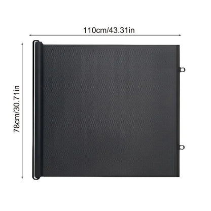 No Drilling Retractable Baby Gate Tall Mesh Baby Gate Extends Up To Wide Retractable Gate For Kids Pets Retractable Dog Gates