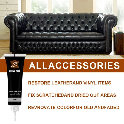 20ml Car Leather Repair Gel Car Seat Sofa Leather Finish Complementary Refurbishing Cream Paint Paste For Car Maintenance