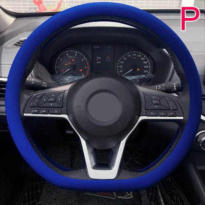 Anti-skid Silicone Auto Steering Wheel Cover With Elastic Stretch To Enhance Internal Design And Comfortable Grip Access