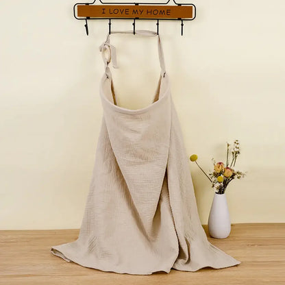 Baby Breastfeeding Cover Cotton Baby Feeding Nursing Cover Adjustable Privacy Breastfeeding Apron Soft Gauze Stroller Blankets
