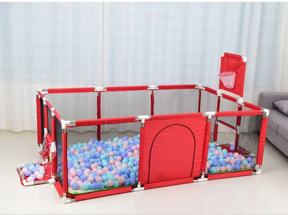 Playpens for Baby with Pull Rings Indoor Baby Playground Kids Balls Pool  Activity Fence Baby Games Park Child Safety Barrier