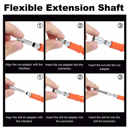 Cordless Drill: Multifunctional 21V rechargeable impact drill lithium battery cross-border flashlight gun drill electric screwdriver electric dr
