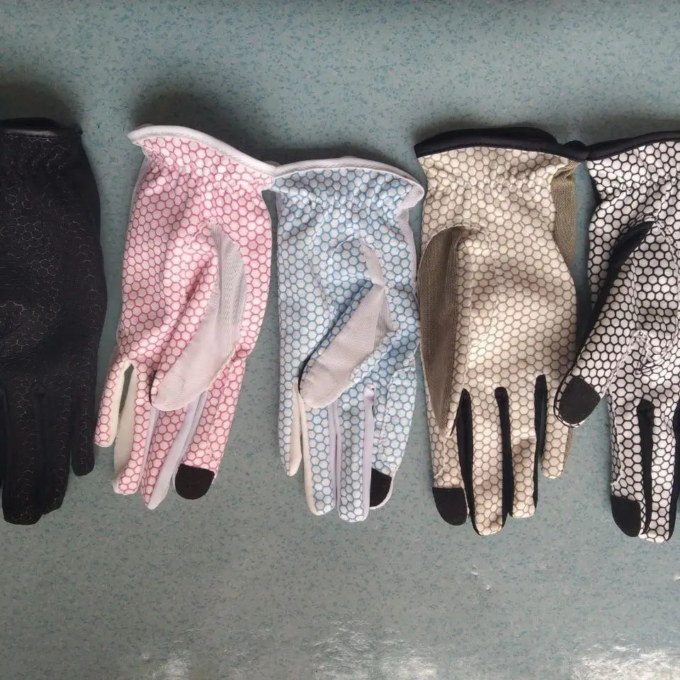 Summer Breathable Horse Riding Gloves lightweight Cozy Mesh Back Full Plam Silicone Grip Equestrian Gloves for Horseback Cycling