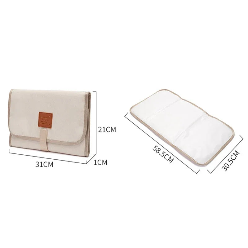 Portable Diaper Changing Pad Portable Baby Changing Pad with Pockets Waterproof Travel Diaper Changing Station Kit Baby Gift Hot