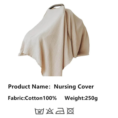 Breastfeeding cloth, nursing cloth, milk covering, cotton cloth cover for outdoor use, light blocking, feeding cover