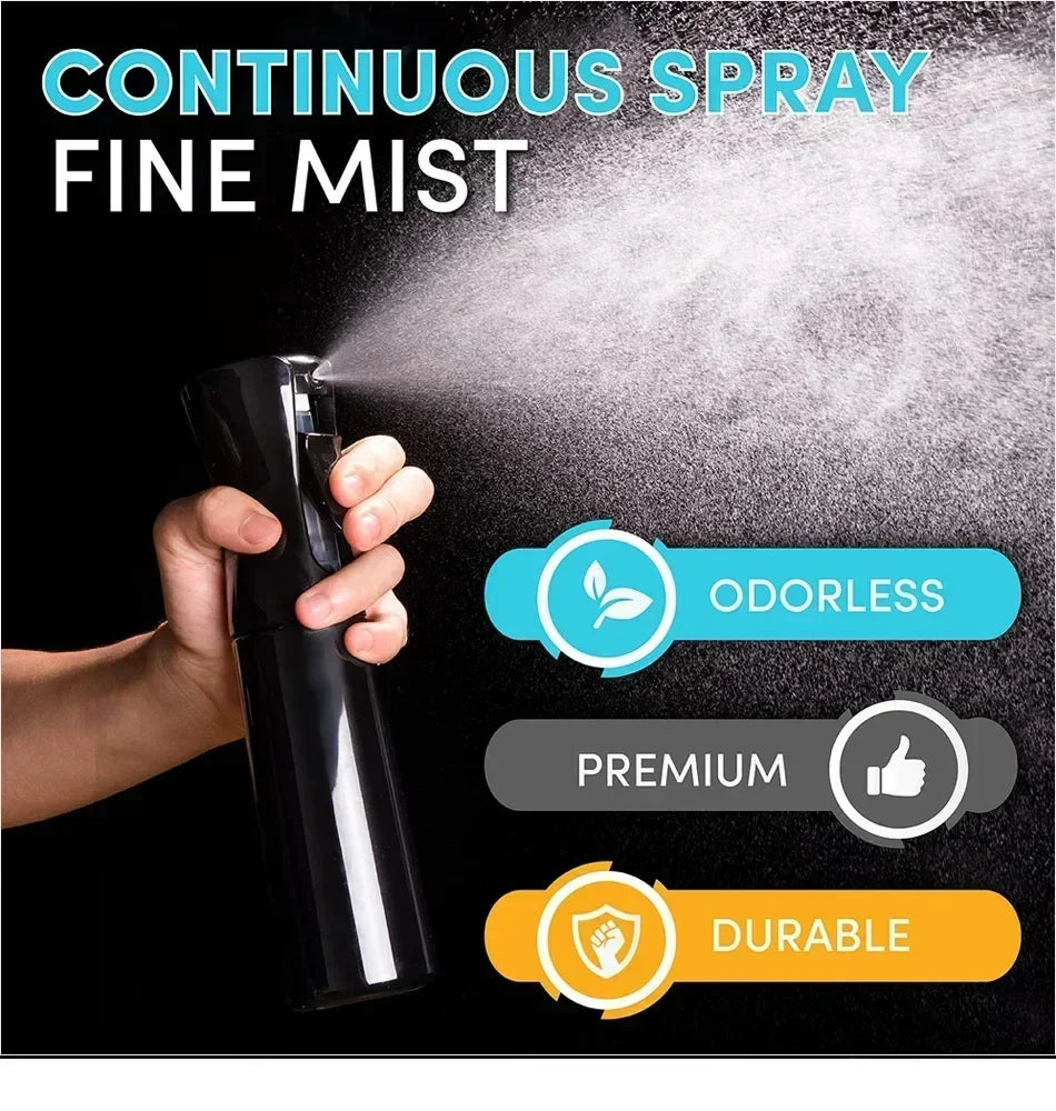 200/300/500ml High Pressure Spray Bottles Refillable Bottles Continuous Mist Watering Can Automatic Salon Barber Water Sprayer