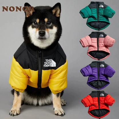 Dog Fans Winter Warm Thick Down Jacket for Small & Medium Dogs - French Bulldog Puppy Cold Weather Coat