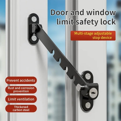 Child Safety lock Window Restrictor Adjustable Windowlock Stopper Falling Prevention Lock Limiter Care for Baby Child Protection
