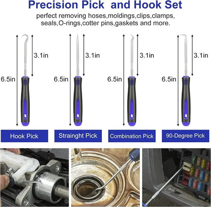 Car Interior Trim Removal Tool Kit, Auto Plastic Clips Puller Set for DIY Panel Disassembly