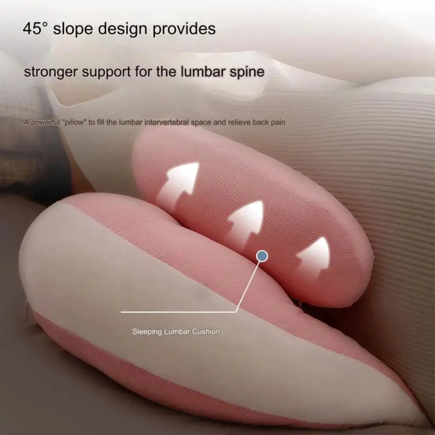 Ergonomic Pregnancy Pillow for Side Sleepers Pregnancy Support Cushion Waist Protection Relieve Abdominal Back Pressure
