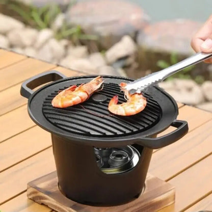 Detachable Japanese Alcohol Stove Korean Portable Non-stick Mini Barbecue Stove Barbecue Grill Camping