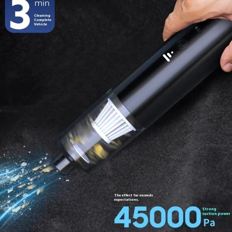 Wireless Dual Purpose Suction And Blowing Vacuum Cleaner Dual Use For Home And Car High Power Powerful Vacuum Cleaner Black