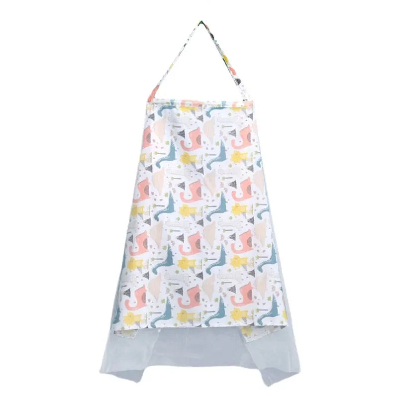 100% Cotton Baby Feeding Nursing Covers Mother Outing Breastfeeding Towel Nursing Cloth with Mosquito Net Baby Stroller