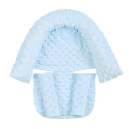 Baby Car Seat Head Support for Newborn, 2 in 1 Infant Car Seat Head Body Support with Strap Pads, Soft Stroller Cushion Pillow Insert