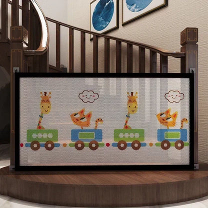 Pet Isolated Network Pet Dog Barrier Fences Stairs Gate New Folding Breathable Mesh Playpen For Dog Safety Fence Baby Gate Fence