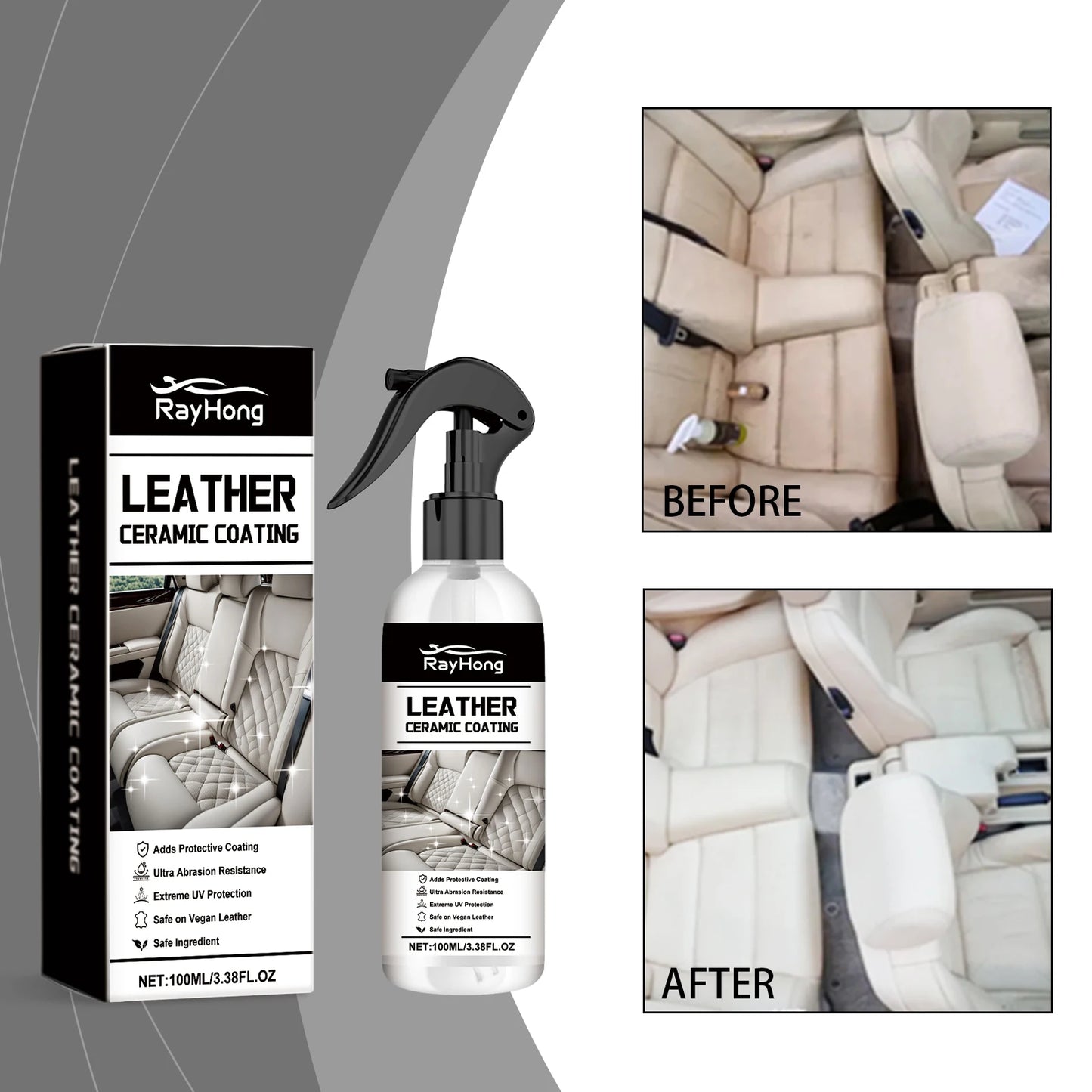 Car Leather Restorer Back To Black Gloss Rubber Plastic Renovator Longlasting Coating Leather Restore Auto Polish Cleaning Care
