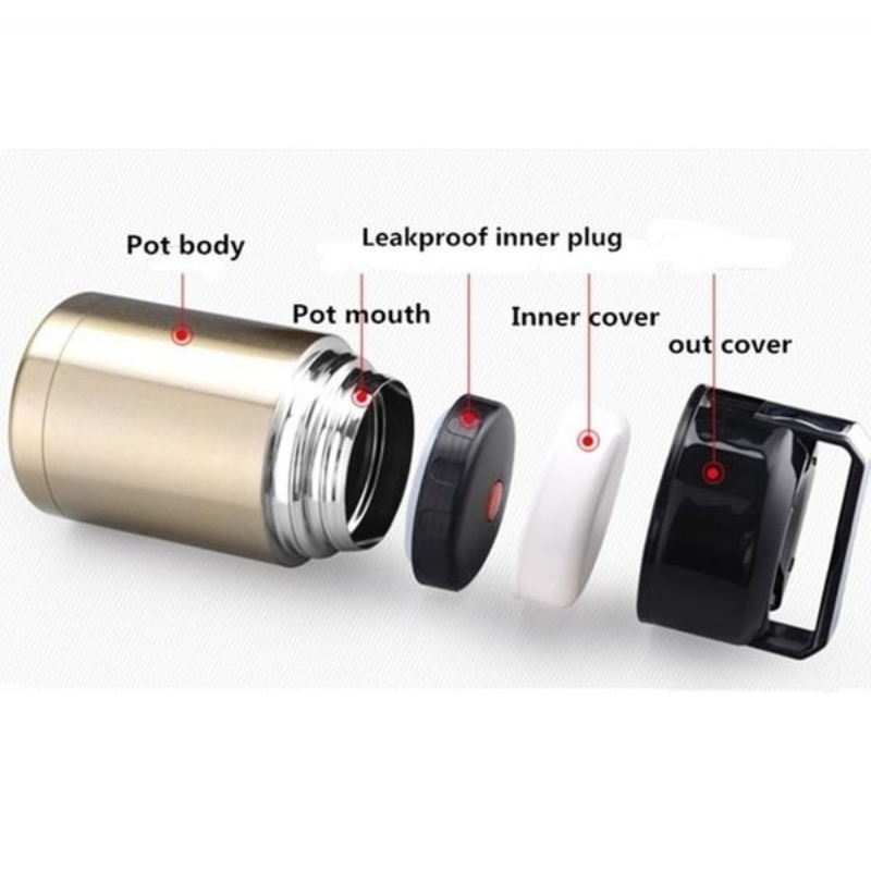 Large Capacity 800ML/1000ML Thermos Lunch Box Portable Stainless Steel Food Soup Containers Vacuum Flasks Thermoses Cup