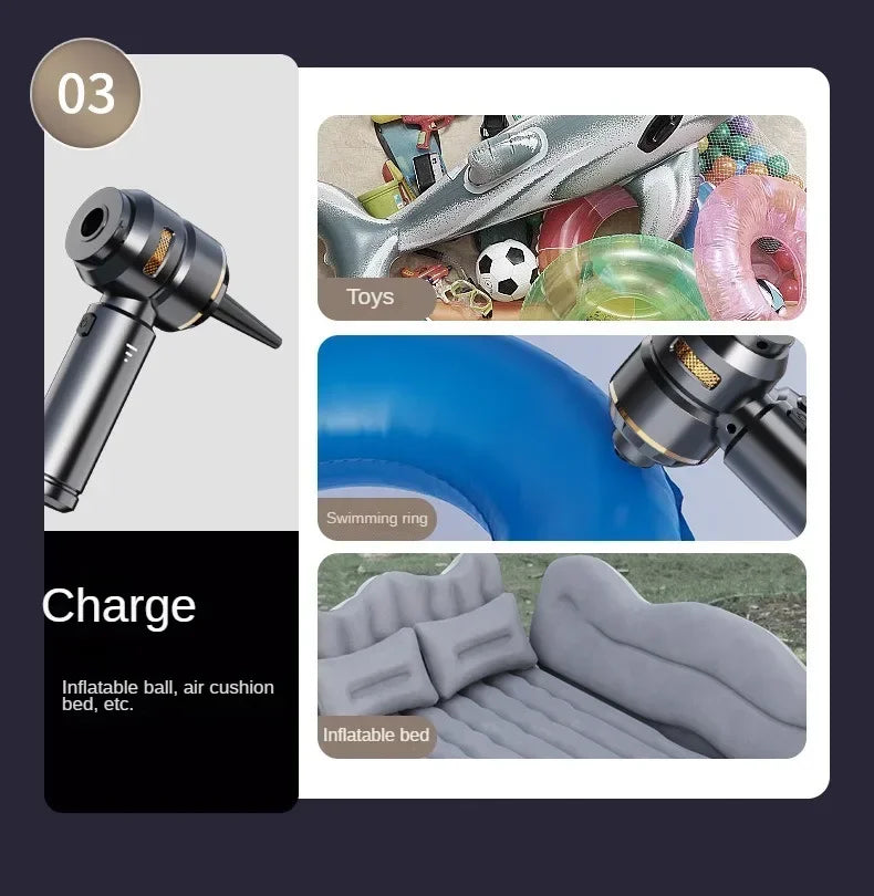 Car Vacuum Cleaner High Power Portable Handheld Wireless Brushless Motor Cleaning Machine Powerful Air Duster for Home Appliance