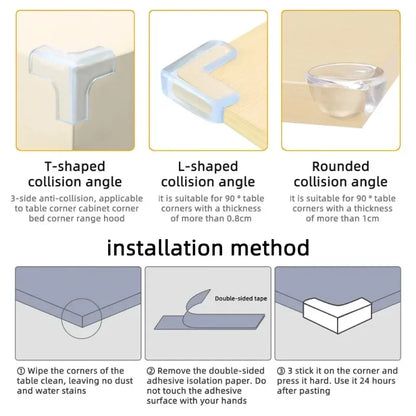 Table Corner Protectors for Baby Furniture Corner Guards Clear Children Anti Collision Edge Guards Baby Safety Table Edge Covers