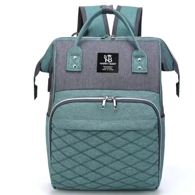 Backpack Organized Daypack Travel Baby Bag with Stroller Strap and Side Bottle Pockets