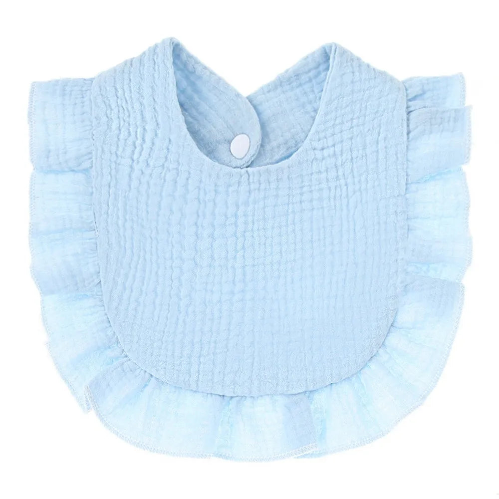 1pcs Cotton Soft Baby Bibs Solid Color Infant Bib Newborn Burp Cloths Bandana Scarf for Kids Boy Girls Feeding Saliva Towel